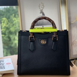 Imitazione Gucci Diana piccola Tote Bag 660195 Nero