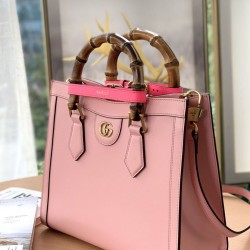 Gucci Borse Firmate Replica tote Diana piccola 660195 Rosa Gucci Borse Firmate Replica tote Diana piccola 660195 Rosa