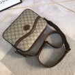 Borsa Gucci Messenger con Interlocking G 675891 Marrone
