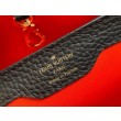 Borse Firmate Replica LV Capucines MM In Pelle Nera M59020