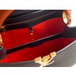 Borse Firmate Replica LV Capucines MM In Pelle Nera M59020