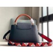 Borse Firmate Replica LV Capucines MM In Pelle Nera M59020