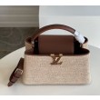 Borsa LV Capucines MM In Rafia Intrecciata M57649
