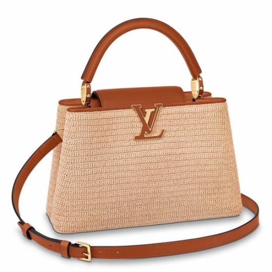 Borsa LV Capucines MM In Rafia Intrecciata M57649