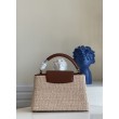 Borsa LV Capucines MM In Rafia Intrecciata M57649