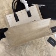 Borsa shopping YSL Saint Laurent rive gauche Bianco