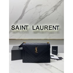 Borse Replica YSL Saint Laurent gaby Satchel trapuntata in pelle di agnello nera