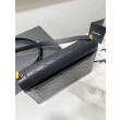 Borse Replica YSL Saint Laurent gaby Satchel trapuntata in pelle di agnello nera