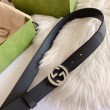 Pari all'originale replica Cintura Gucci GG con fibbia Doppia G 625839
