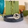 Pari all'originale replica Cintura Gucci GG con fibbia Doppia G 625839