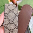 Pari all'originale replica Cintura Gucci GG con fibbia Doppia G 625839 Marrone