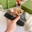 Pari all'originale replica Cintura Gucci GG con fibbia Doppia G 625839 Nera