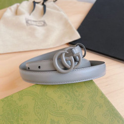 Qualità superiore replica Cintura Gucci GG Marmont sottile 2cm 414516 Grigio
