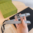 Qualità superiore replica Cintura Gucci GG Marmont sottile 2cm 414516 Grigio Qualità superiore replica Cintura Gucci GG Marmont sottile 2cm 414516 Grigio