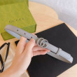 Qualità superiore replica Cintura Gucci GG Marmont sottile 2cm 414516 Grigio Qualità superiore replica Cintura Gucci GG Marmont sottile 2cm 414516 Grigio