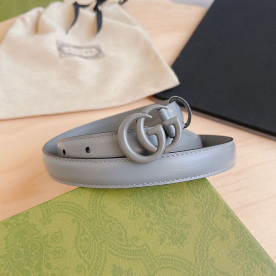 Qualità superiore replica Cintura Gucci GG Marmont sottile 2cm 414516 Grigio Qualità superiore replica Cintura Gucci GG Marmont sottile 2cm 414516 Grigio