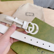 Cintura Gucci GG Marmont sottile 3cm 414516 Bianco Cintura Gucci GG Marmont sottile 3cm 414516 Bianco