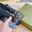 Cintura Gucci GG Marmont sottile 3cm 414516 Nero Cintura Gucci GG Marmont sottile 3cm 414516 Nero