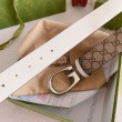 Pari all'originale replica Cintura reversibile Gucci GG Marmont 655566 Marrone
