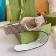 Pari all'originale replica Cintura reversibile Gucci GG Marmont 655566 Marrone