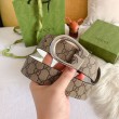Pari all'originale replica Cintura reversibile Gucci GG Marmont 655566 Marrone
