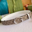 Pari all'originale replica Cintura reversibile Gucci GG Marmont 655566 Marrone