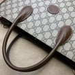 Dettagli perfetti Gucci Borsa media con Interlocking G 674155 Marrone