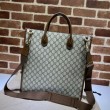Dettagli perfetti Gucci Borsa media con Interlocking G 674155 Marrone
