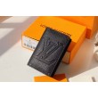 Dettagli perfetti LV Pocket Organizer Taurillon Shadow M80038