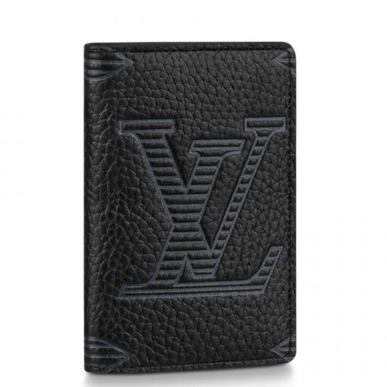 Dettagli perfetti LV Pocket Organizer Taurillon Shadow M80038