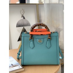 Gucci Imitazioni borse griffate tote Diana piccola 660195 Azzurro