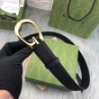 Qualità superiore replica Gucci Cintura sottile con fibbia G 655566 Nero
