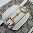 Gucci Horsebit 1955 Mini Imitazioni borse griffate 658574 Bianco