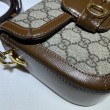 Gucci Horsebit 1955 Mini Borsa 658574 Marrone