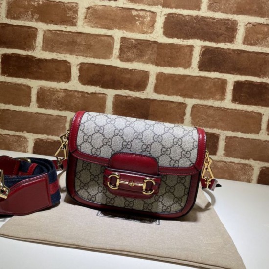 Gucci Horsebit 1955 Mini Borsa 658574 Rossa