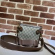 Imitazione Borsa Gucci Messenger con Interlocking G 674164 Marrone