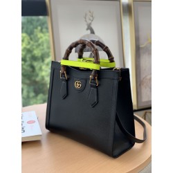 Imitazione Gucci Diana piccola Tote Bag 660195 Nero