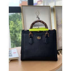 Imitazione Gucci Diana piccola Tote Bag 660195 Nero