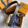 LV LV Initials 40MM Cintura reversibile Damier Graphite MP314V