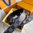 LV LV Initials 40MM Cintura reversibile Damier Graphite MP314V