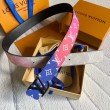 Pari all'originale replica LV LV Shape 40MM Cintura reversibile Monogram MP313V