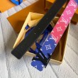 Pari all'originale replica LV LV Shape 40MM Cintura reversibile Monogram MP313V