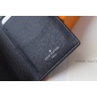 Pari all'originale replica LV Slender Pocket Organizer Damier Graphite N60256