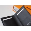 Pari all'originale replica LV Slender Pocket Organizer Damier Graphite N60256