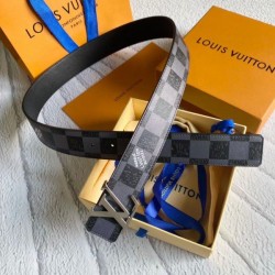 LV LV Initials 40MM Cintura reversibile Damier Graphite MP314V LV LV Initials 40MM Cintura reversibile Damier Graphite MP314V