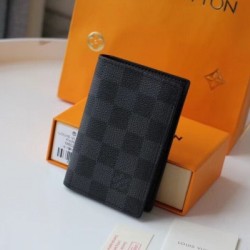 Pari all'originale replica Louis Vuitton Slender Pocket Organizer Damier Graphite N60256 Pari all'originale replica Louis Vuitton Slender Pocket Organizer Damier Graphite N60256