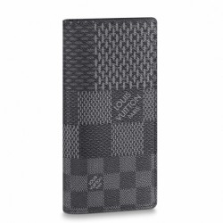 LV Brazza Portafoglio Damier Graphite 3D N60436