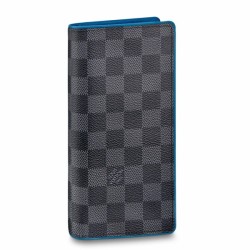 Alta gamma replica Louis Vuitton Brazza Portafoglio Damier Graphite N64430
