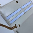 Pari all'originale replica Portafoglio Gucci Horsebit 1955 con catena 621892 Bianco Pari all'originale replica Portafoglio Gucci Horsebit 1955 con catena 621892 Bianco