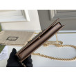Qualità superiore replica Portafoglio Gucci Horsebit 1955 con catena 621892 Caffè Qualità superiore replica Portafoglio Gucci Horsebit 1955 con catena 621892 Caffè